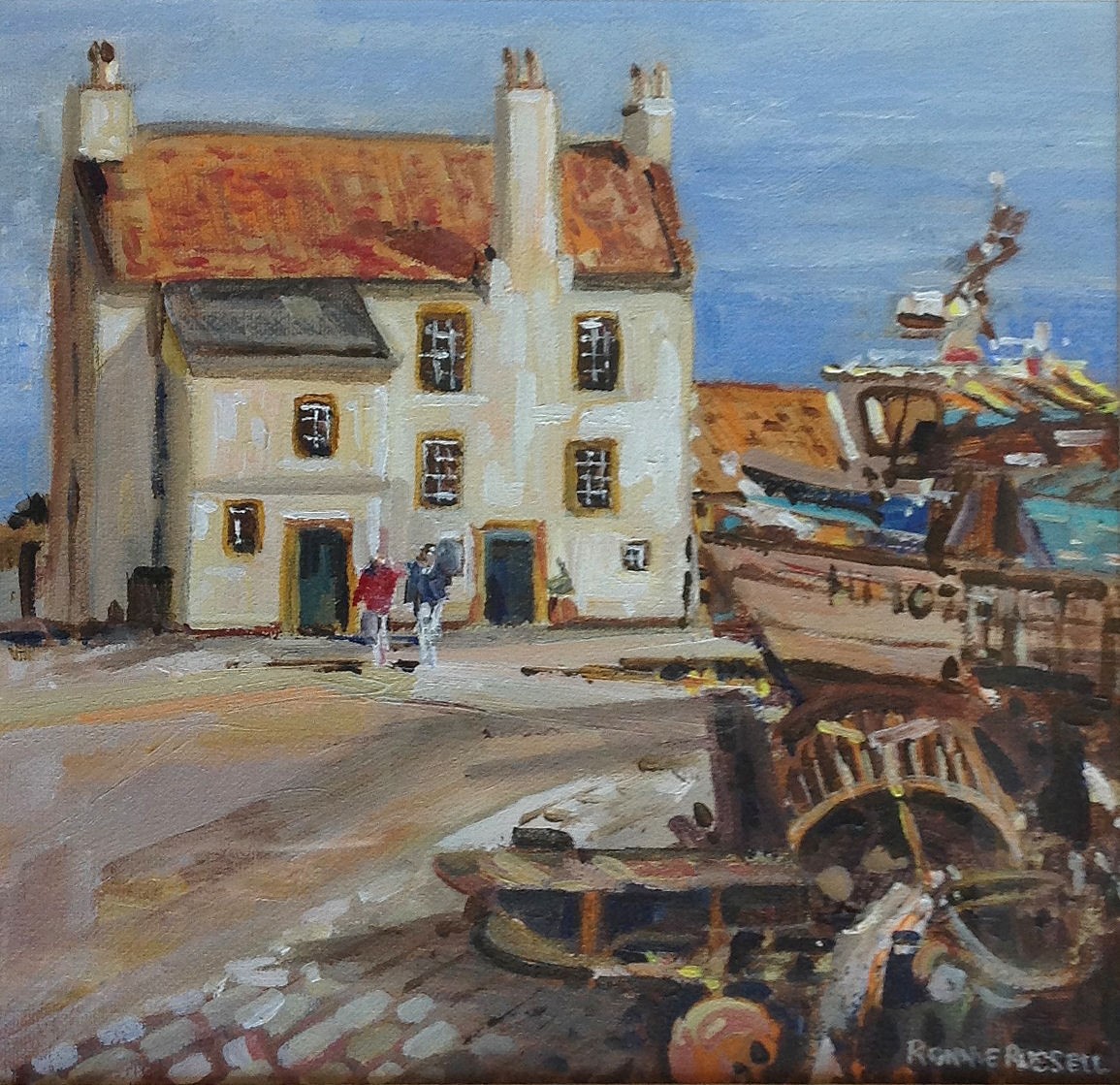 'Pittenweem Harbour' by artist Ronnie Russell